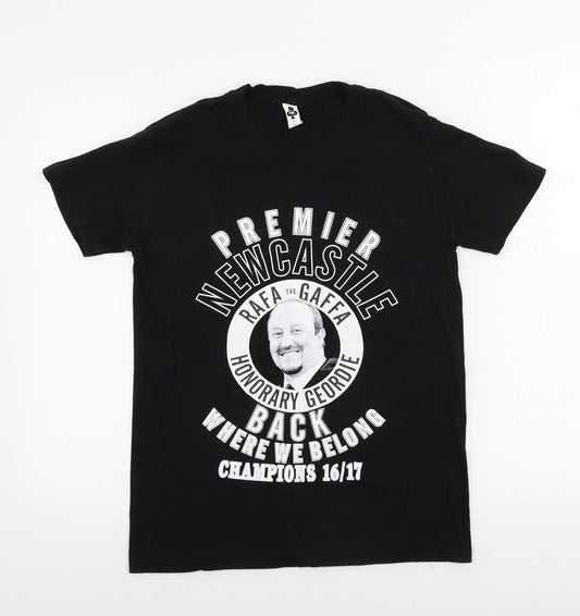 club  Mens Black    T-Shirt Size S  - Newcastle United