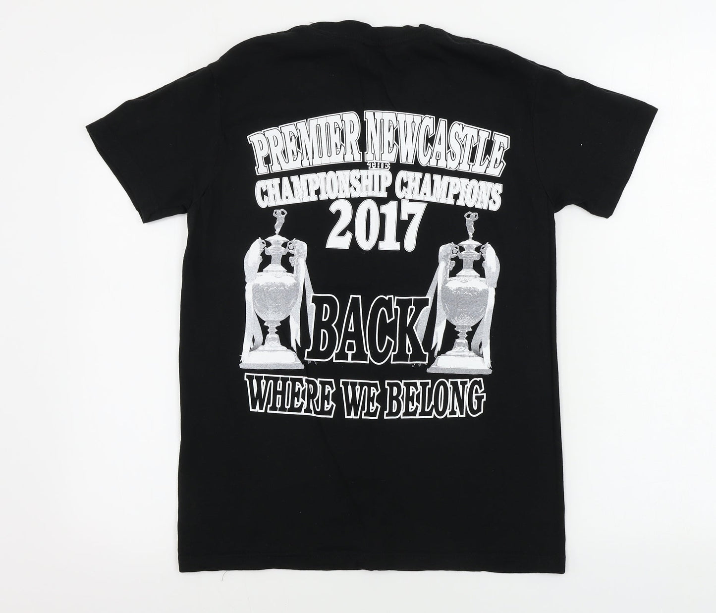 club  Mens Black    T-Shirt Size S  - Newcastle United