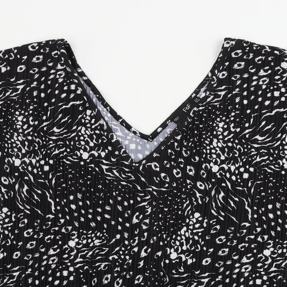 F&F  Womens Black   Basic Blouse Size 10
