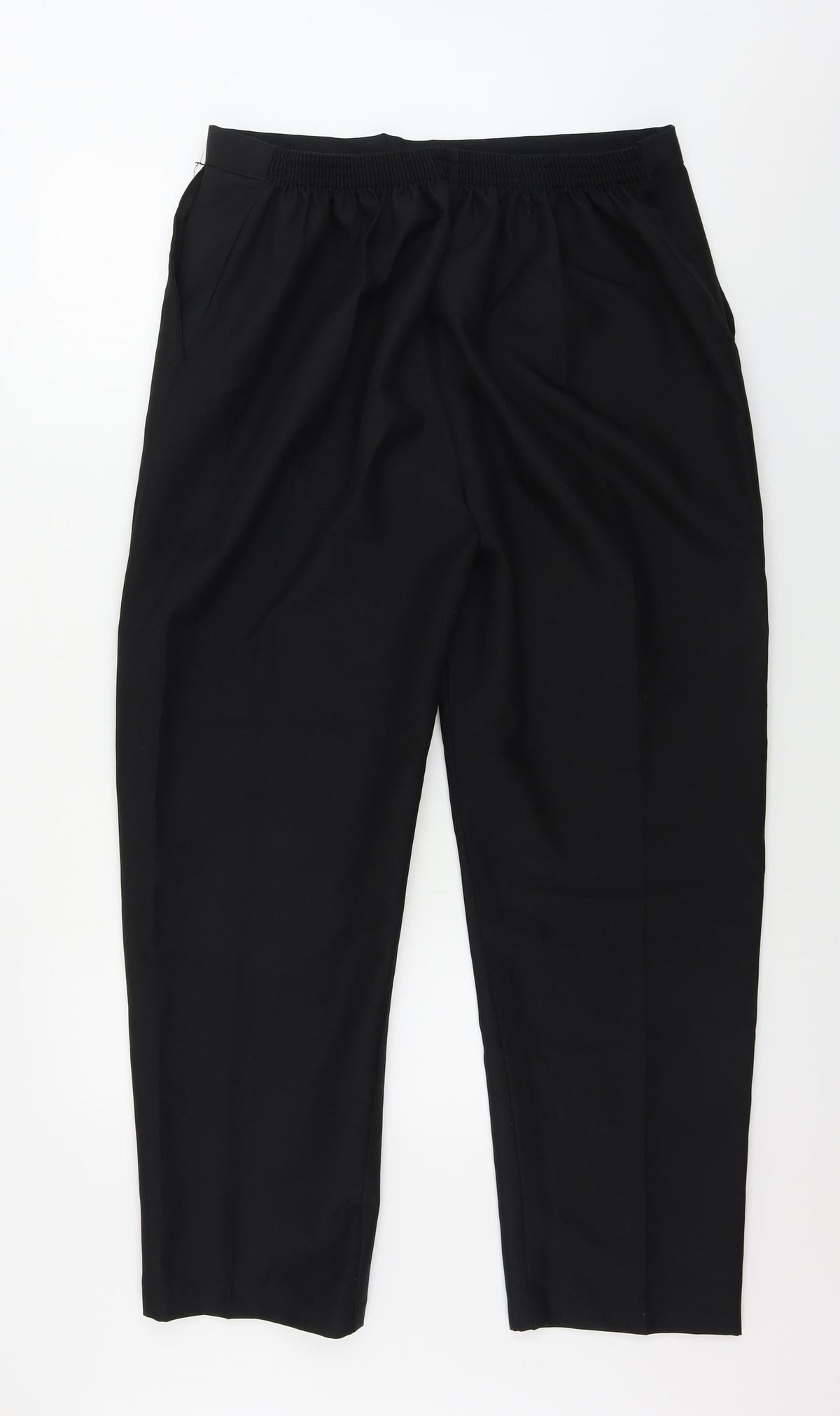 Preworn Womens Black   Trousers  Size 20 L26 in