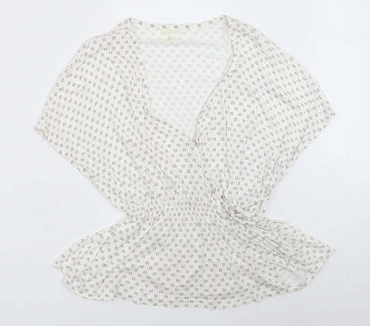 H&M Womens White   Basic Blouse Size S