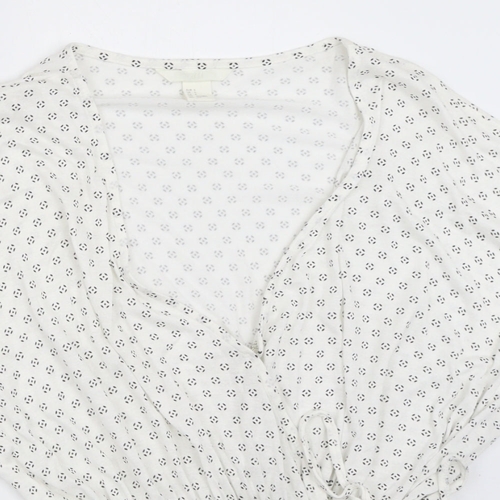 H&M Womens White   Basic Blouse Size S