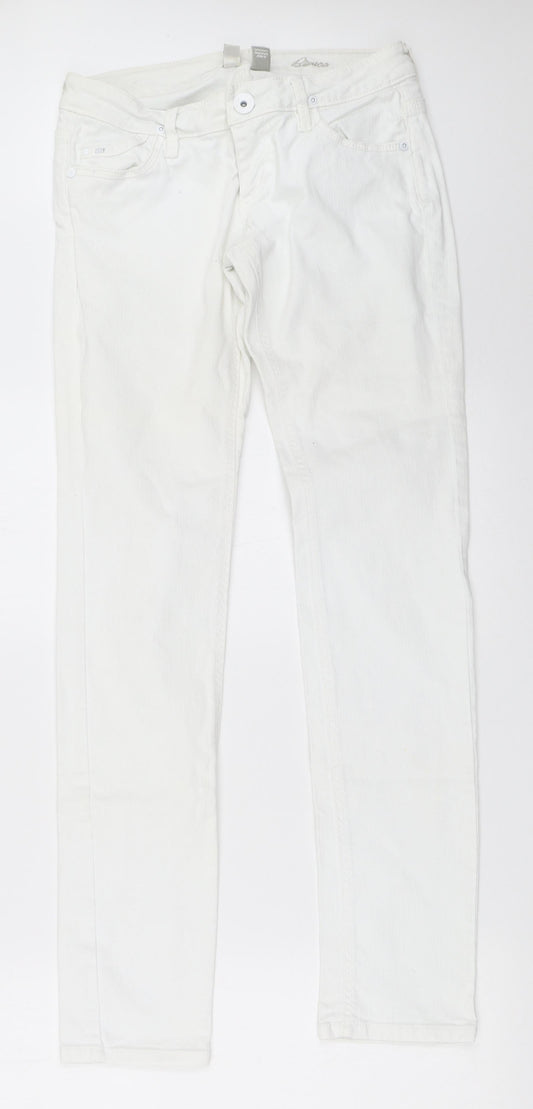 MNG Womens White   Skinny Jeans Size 36 L32 in
