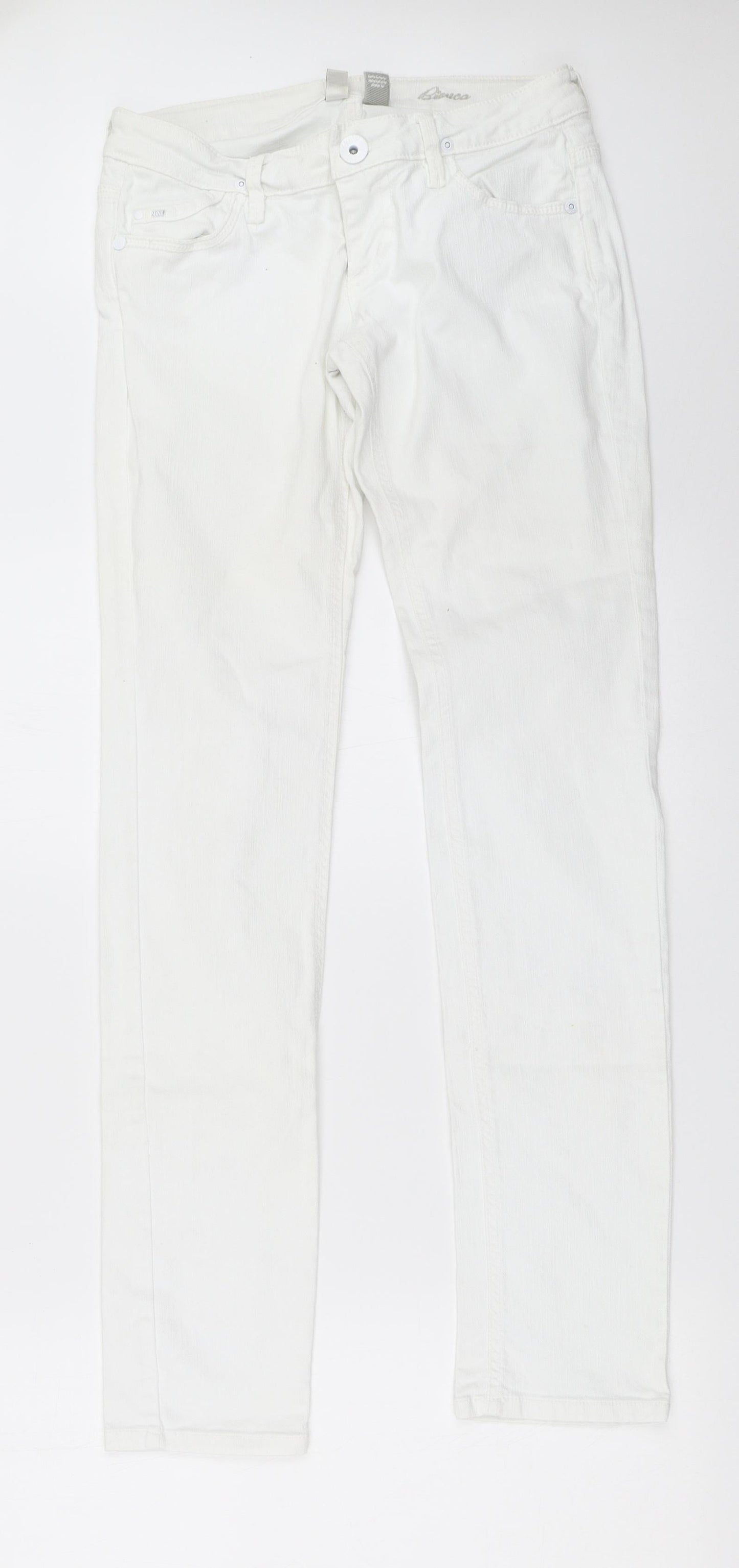 MNG Womens White   Skinny Jeans Size 36 L32 in