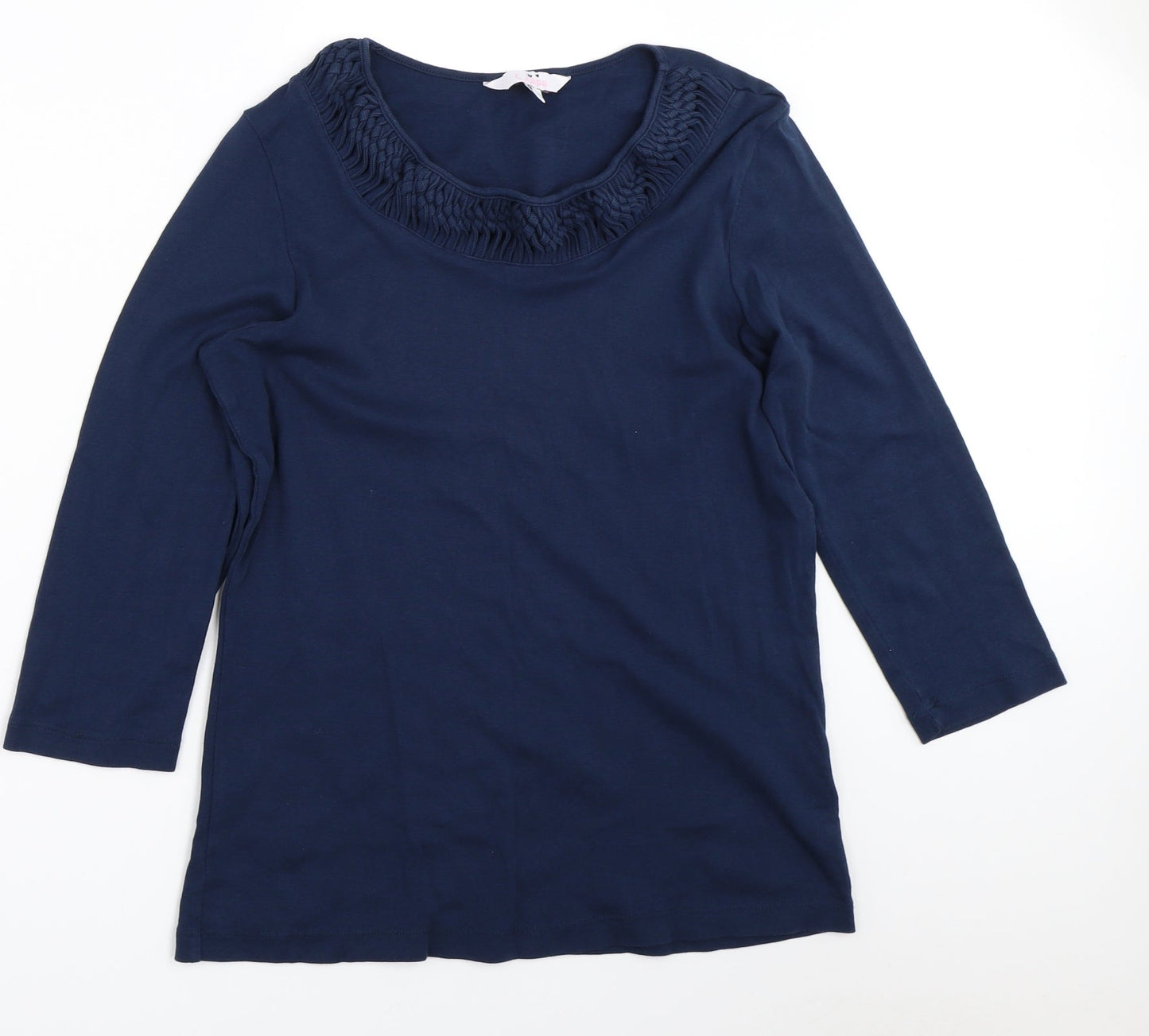 Julipa Womens Blue   Basic T-Shirt Size 14