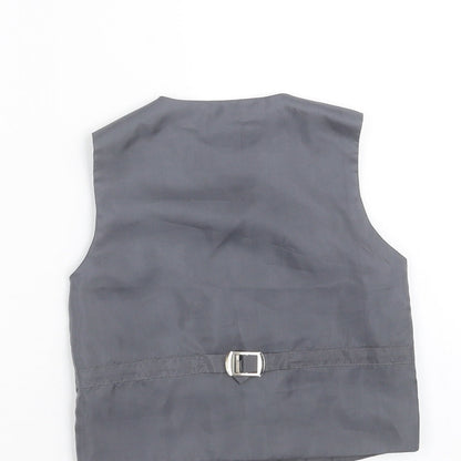 Romario Boys Grey   Jacket Waistcoat Size 2 Years