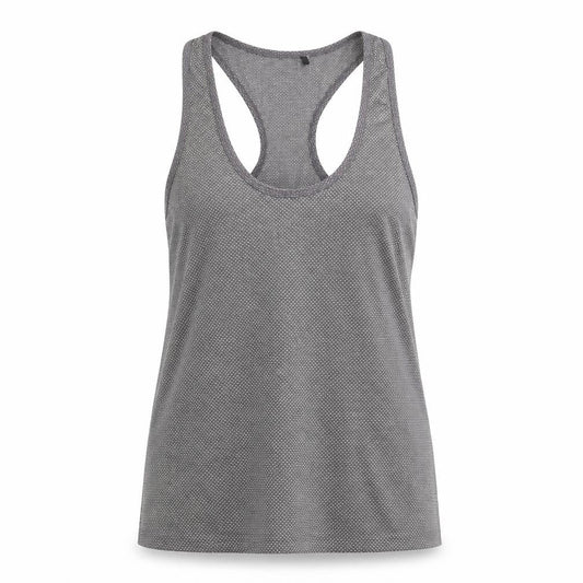 Primark Womens Grey   Basic Tank Size 8  - dotted pattern
