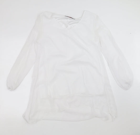 OJT Womens White   Basic Blouse Size XL  - cold Shoulder