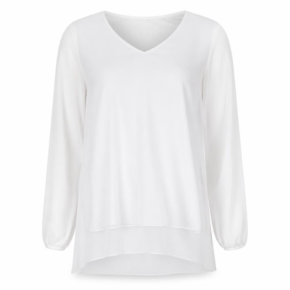 OJT Womens White   Basic Blouse Size XL  - cold Shoulder