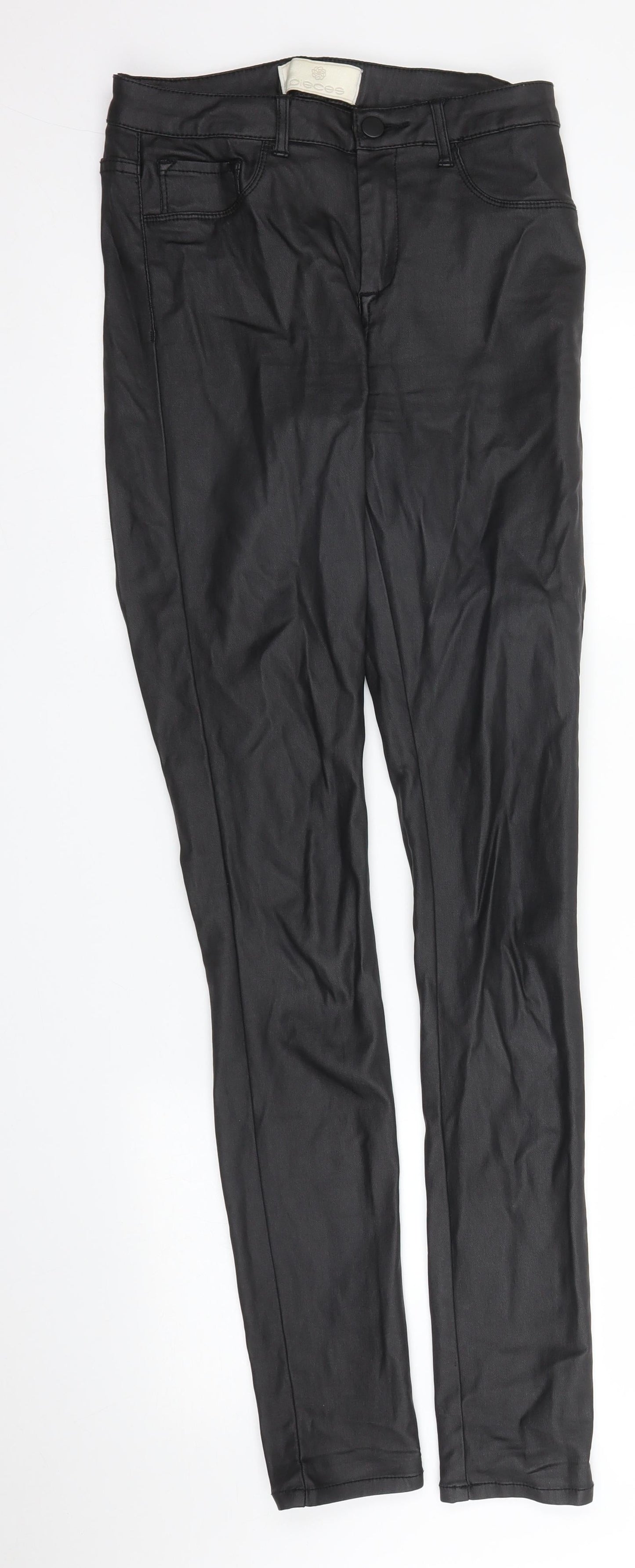 Pieces Womens Black   Carrot Trousers Size 26 in L31 in