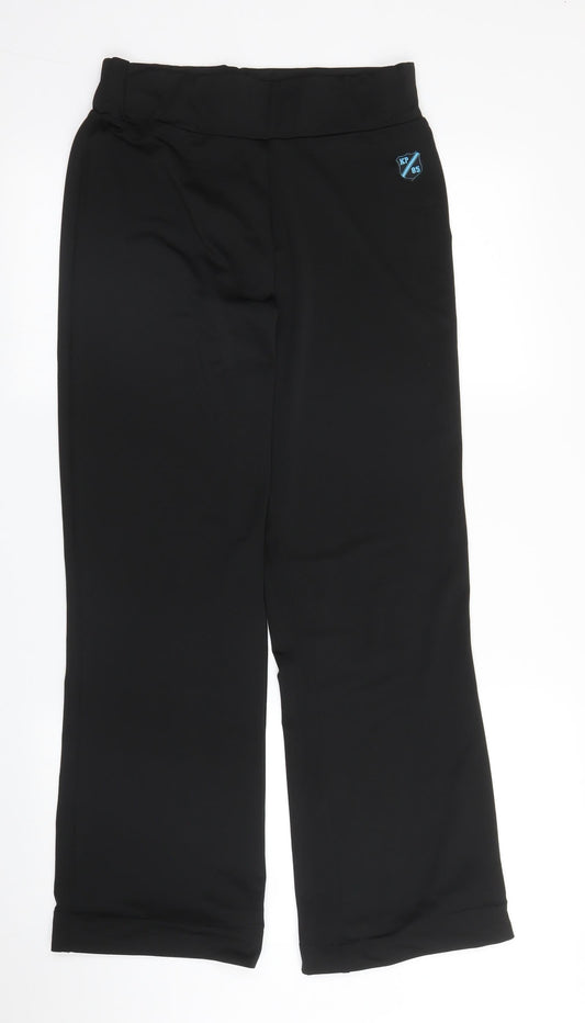 KP Womens Black   Trousers  Size 12 L29 in