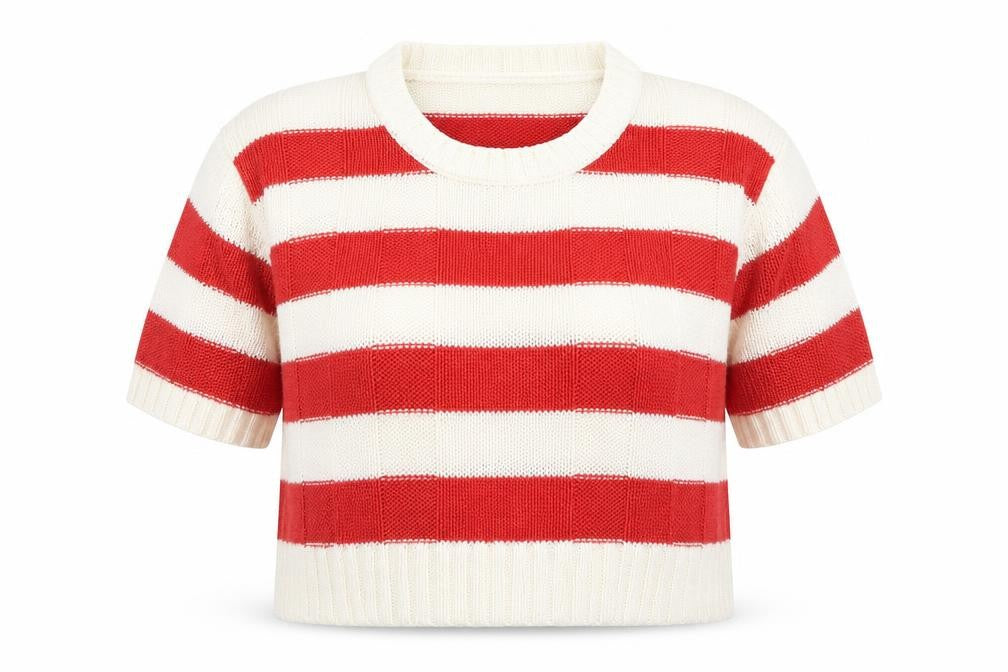 F&F Womens Red Striped  Pullover Jumper Size 14