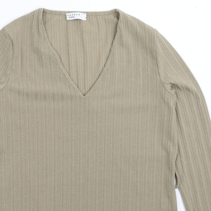 Papaya Womens Grey   Basic T-Shirt Size 8