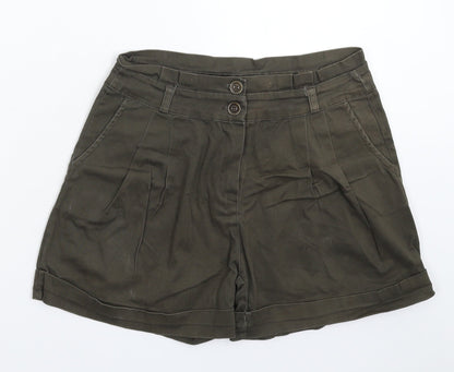 Preloved Justmila Womens Grey   Hot Pants Shorts Size 28 in - Front