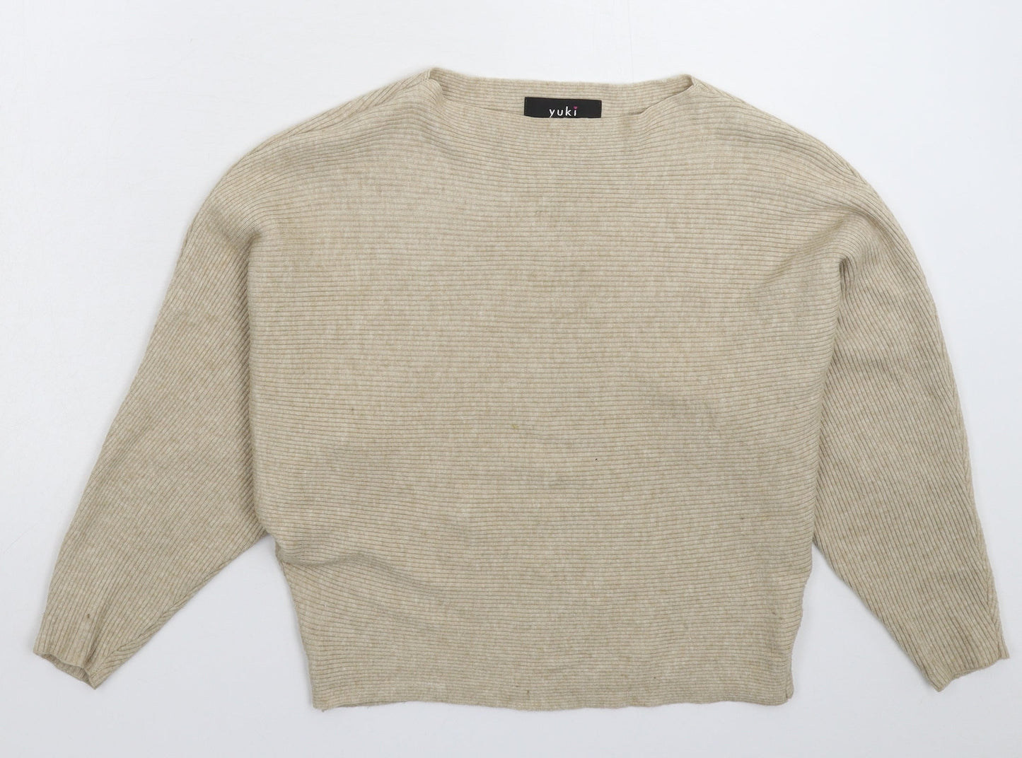 Yuki Womens Grey  Knit Pullover Jumper Size M