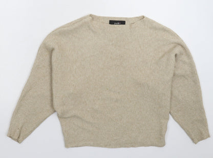 Yuki Womens Grey  Knit Pullover Jumper Size M