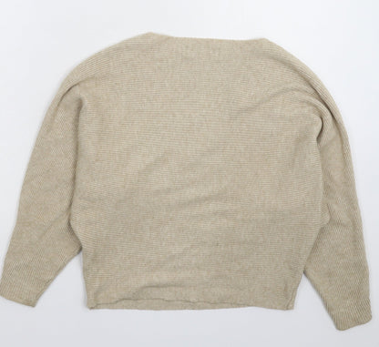 Yuki Womens Grey  Knit Pullover Jumper Size M