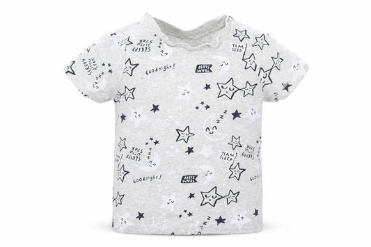 George Boys Grey   Basic T-Shirt Size 2-3 Years  - Stars