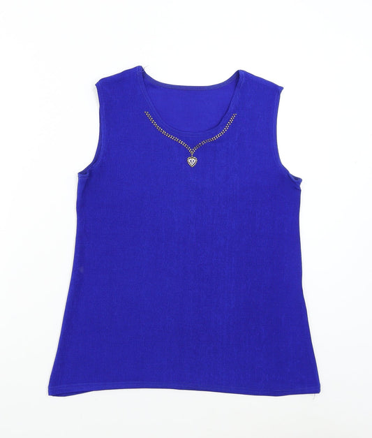 Preworn Womens Blue   Basic T-Shirt Size L