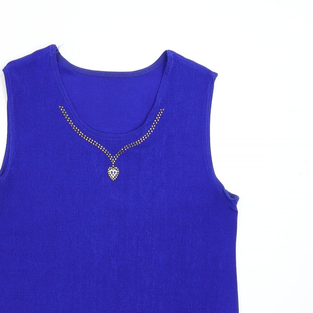 Preworn Womens Blue   Basic T-Shirt Size L