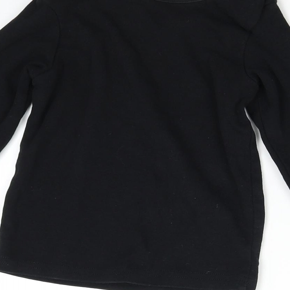 George Baby Black   Basic T-Shirt Size 18-24 Months  - Too Cute