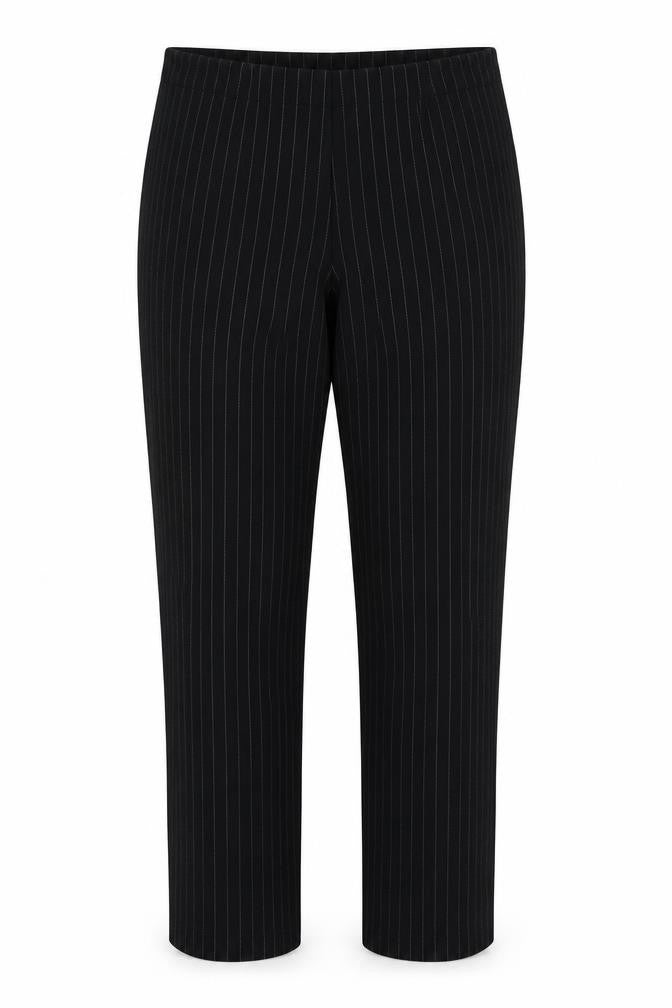 classice women Womens Black Striped  Trousers  Size 16 L32 in