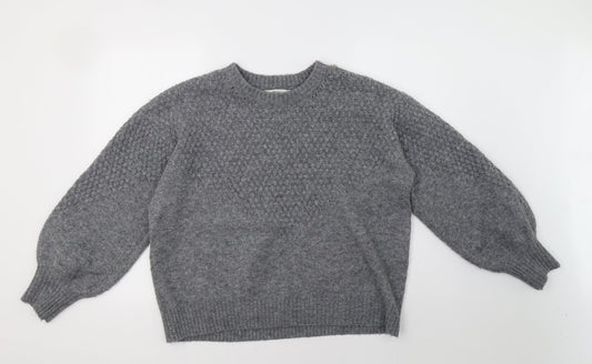 NEXT Womens Grey   Pullover Sweatshirt Size L