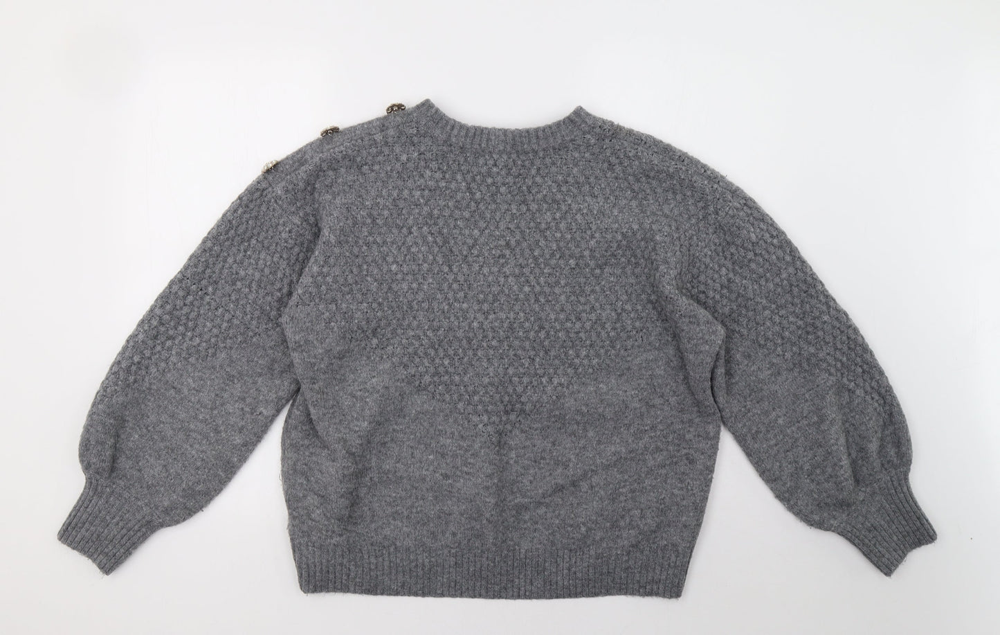 NEXT Womens Grey   Pullover Sweatshirt Size L
