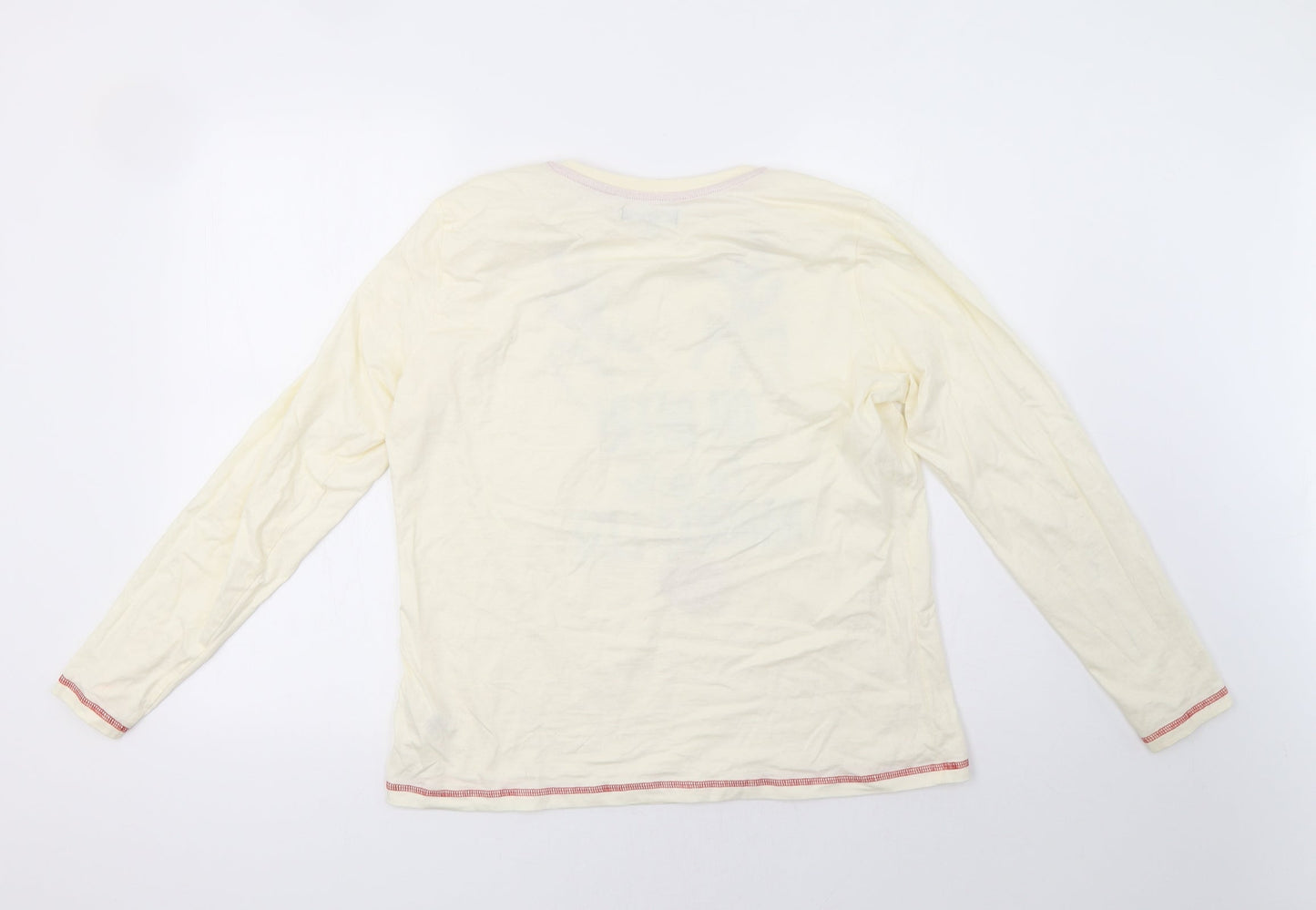 Studio Womens White    Pyjama Top Size 14  - christmas