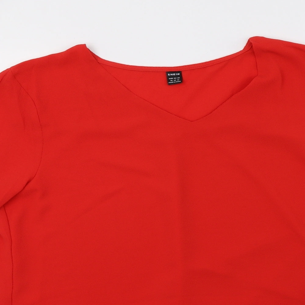 SheIn Womens Red   Basic Blouse Size XL
