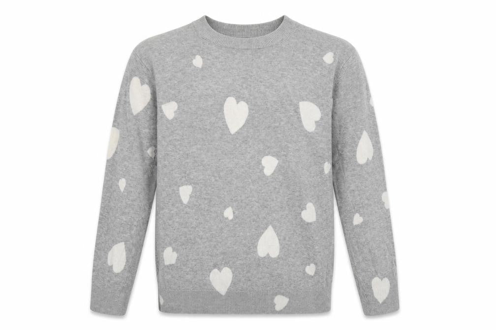 marks and Womens Grey Polka Dot  Pullover Sweatshirt Size S