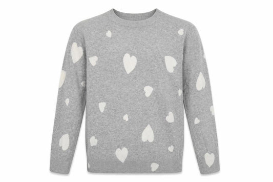 marks and Womens Grey Polka Dot  Pullover Sweatshirt Size S
