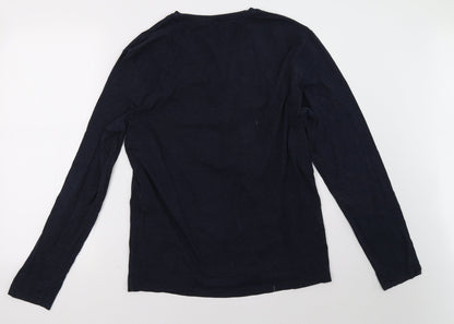 H&M Womens Blue   Pullover Sweatshirt Size L