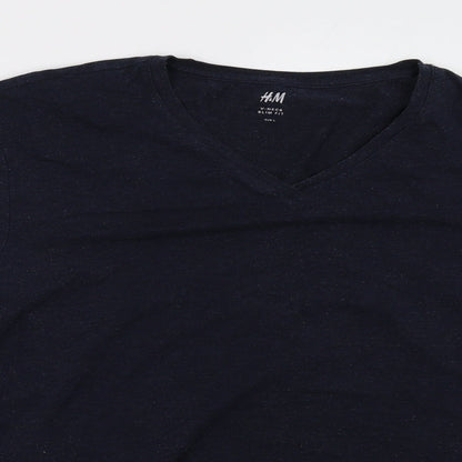 H&M Womens Blue   Pullover Sweatshirt Size L