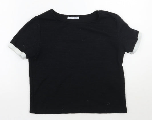 Zara Womens Black   Basic T-Shirt Size S