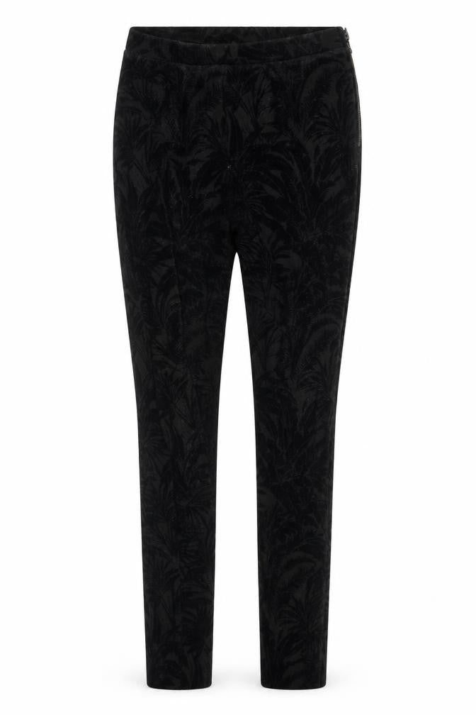Topshop Womens Black Floral  Trousers  Size 8 L28 in