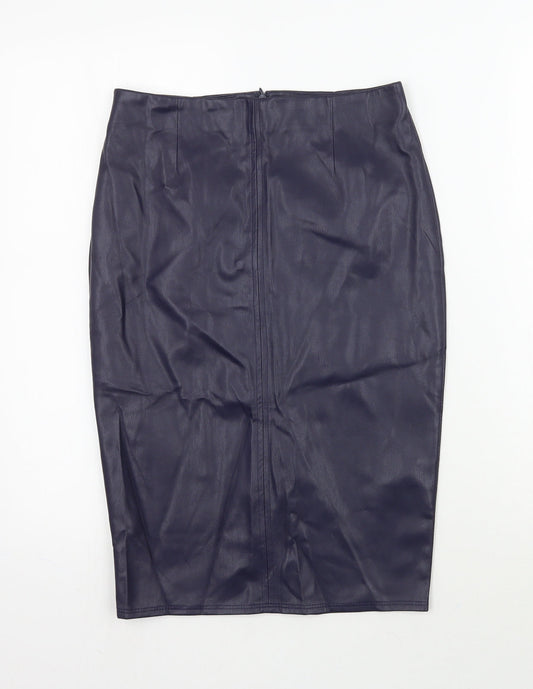Warehouse Womens Purple   A-Line Skirt Size 8