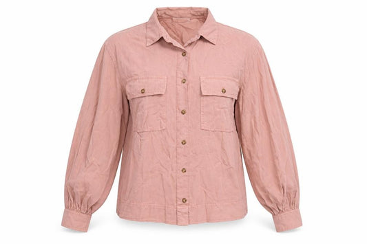 Topshop Womens Pink   Basic Button-Up Size 8