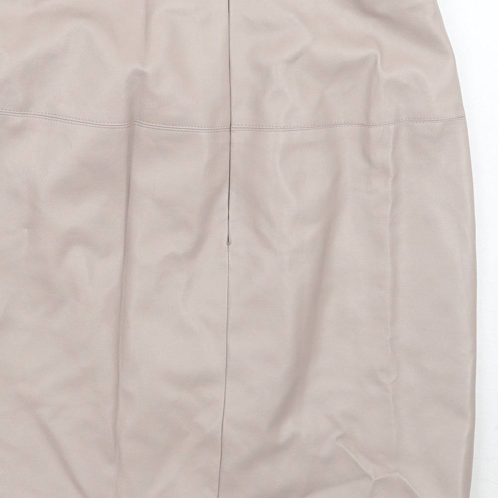 Missguided Womens Grey   A-Line Skirt Size 10