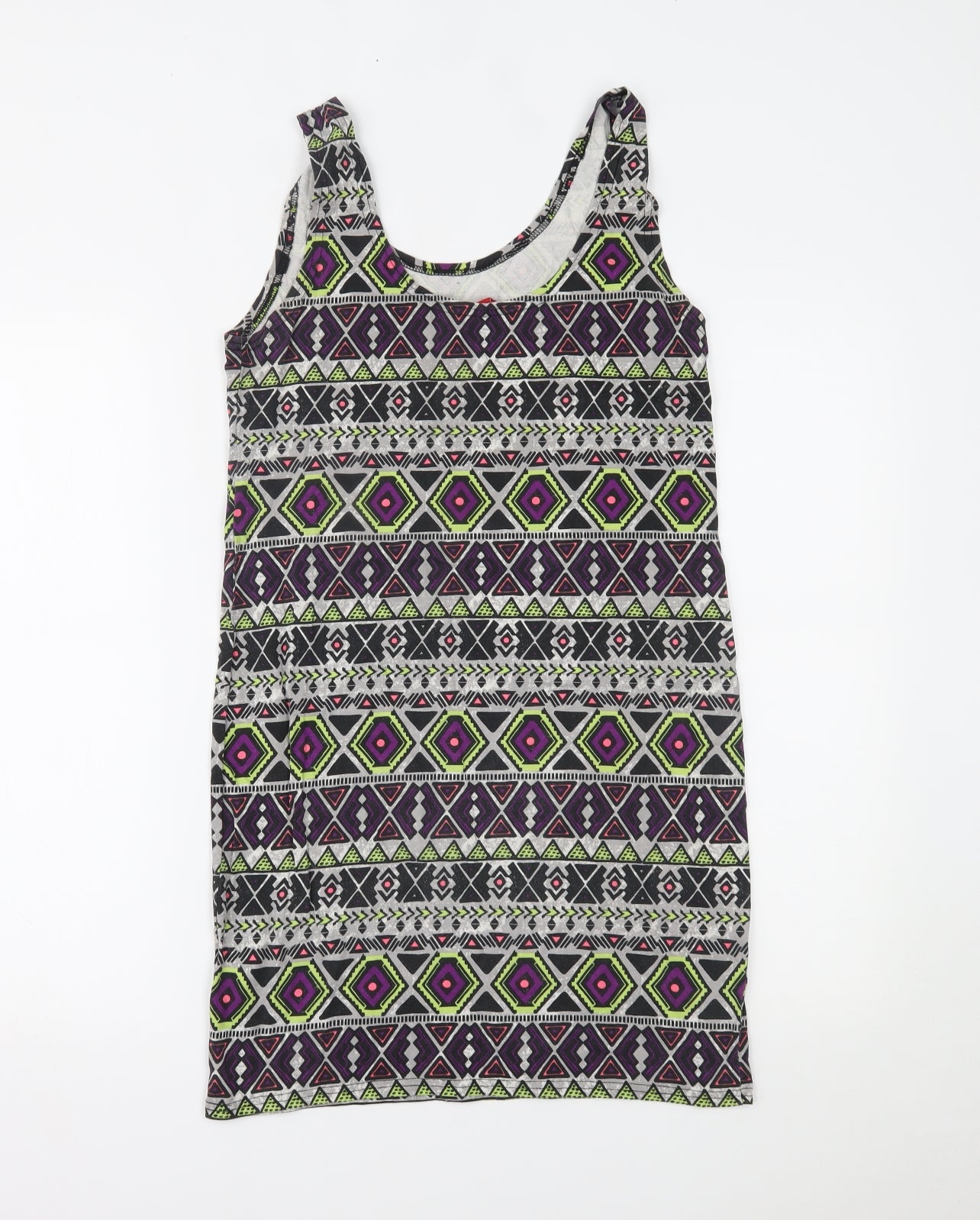 H&M Womens Multicoloured Geometric  Bodycon  Size M