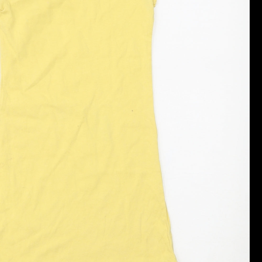 NEXT Girls Yellow   Basic T-Shirt Size 4 Years
