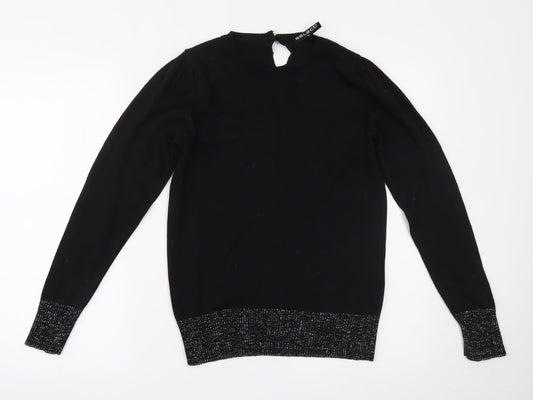 Select Womens Black   Basic Blouse Size M