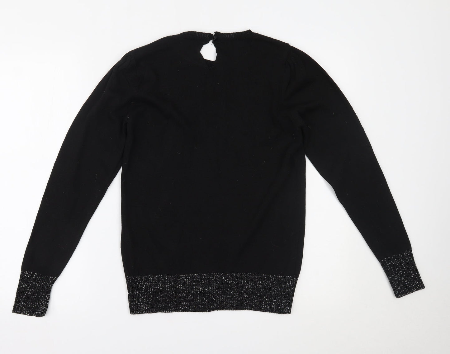 Select Womens Black   Basic Blouse Size M