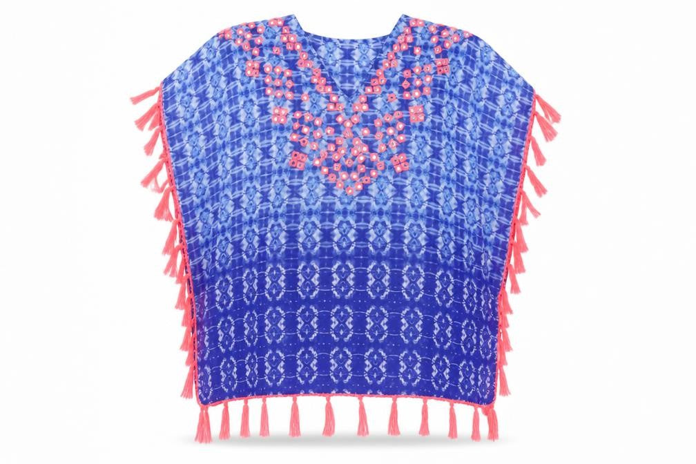 Boohoo Womens Blue    Poncho Size 14