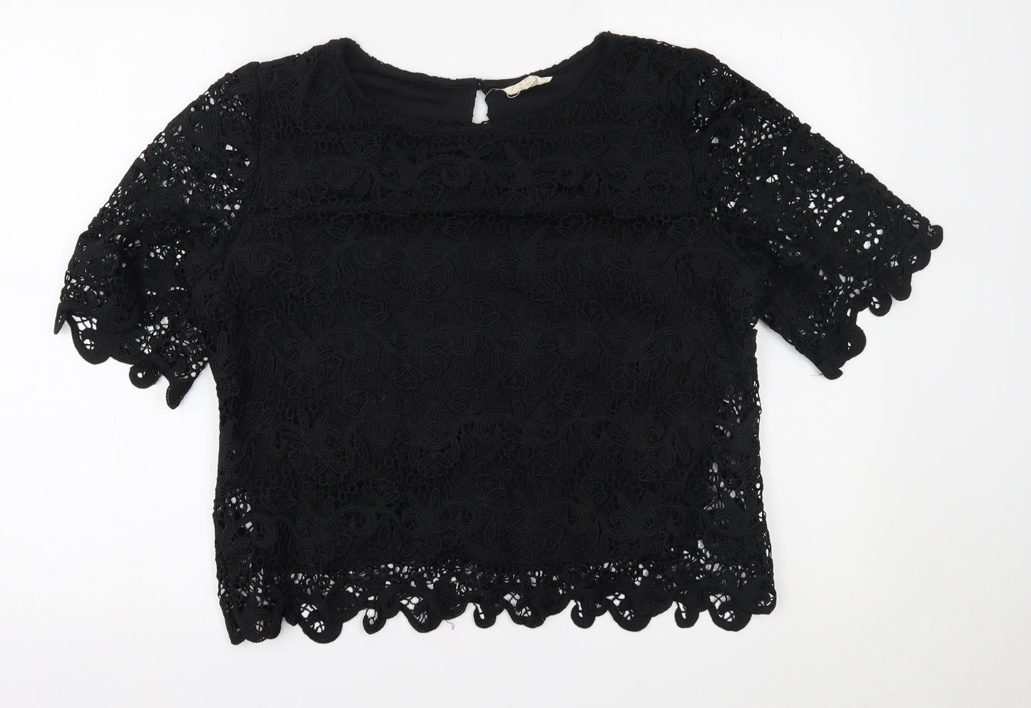 adiva Womens Black   Basic Blouse Size XL