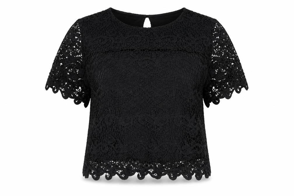 adiva Womens Black   Basic Blouse Size XL