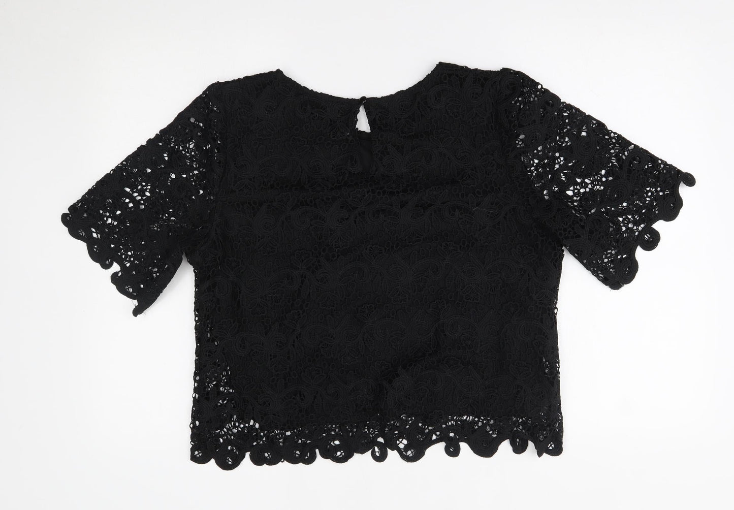 adiva Womens Black   Basic Blouse Size XL