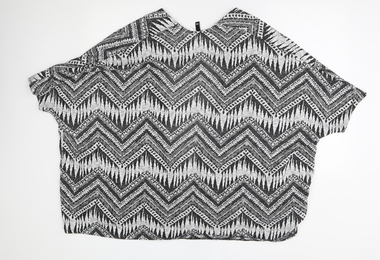 H&M Womens Grey Fair Isle  Cardigan Jumper Size XS