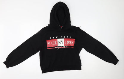 Preloved H&M Womens Black   Pullover Hoodie Size S - Front