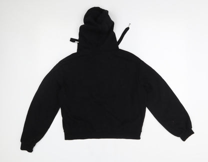 Preloved H&M Womens Black   Pullover Hoodie Size S - Back